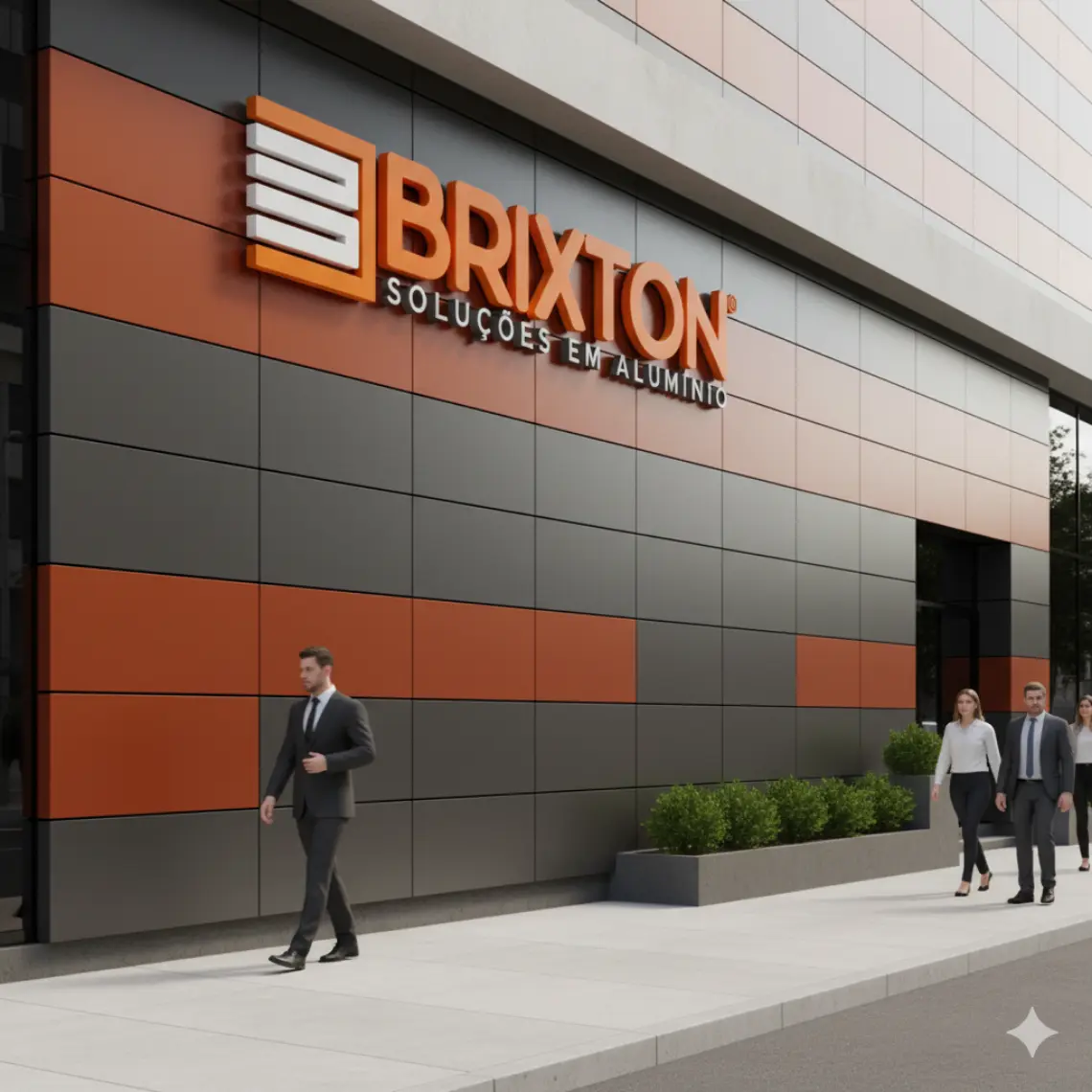 Fachada e Letra em Caixa em ACM